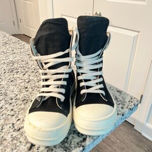 Rick Owens DRKSHDW Strobe cotton denim high